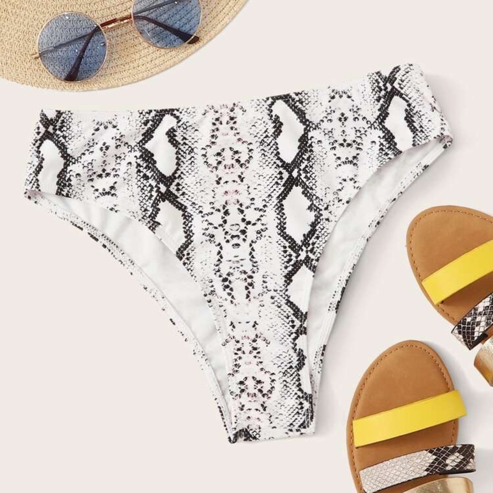 Snakeskin bikini bottoms